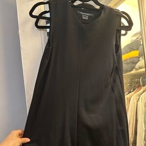 French connection asymmetrical black dress (mini)